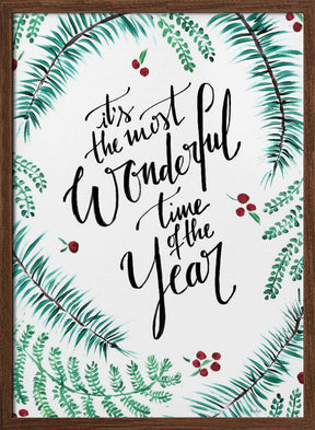 Most Wonderful Time Of The Year Christmas Poster