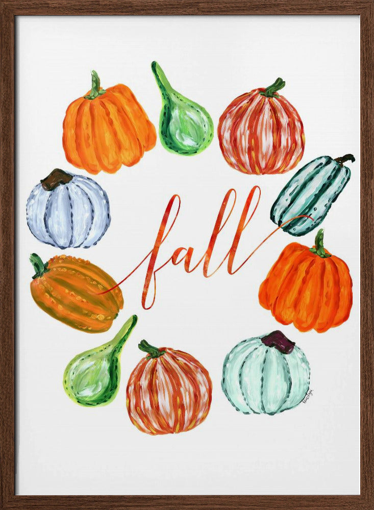 Fall pumkins Poster