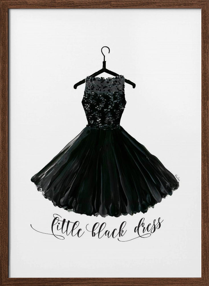 Little black dress in hanger Poster