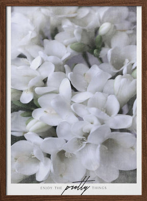 Distressed freesias III Poster