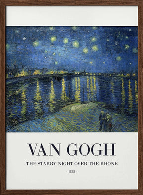 The Starry Night Over The Rhone Poster