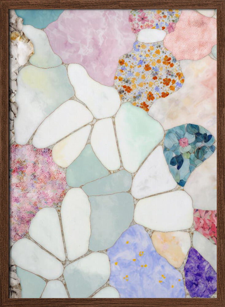 Floral Mosaic Poster