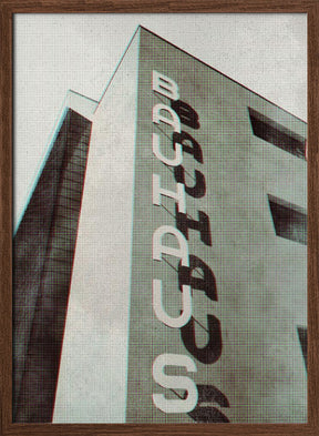 Bauhaus Dessau architecture in vintage magazine style I Poster