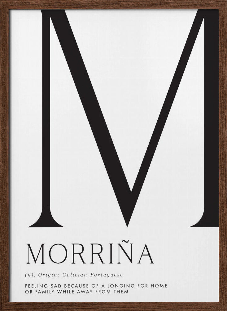 Morriña definition Poster