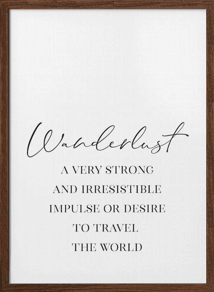 Wanderlust quote Poster