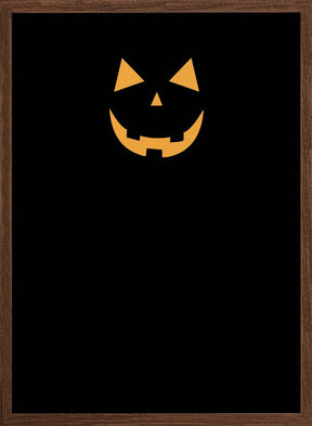 Minimal jack-o'-lantern Poster