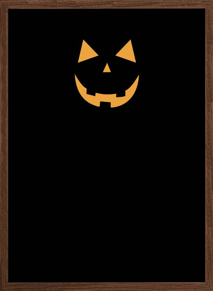 Minimal jack-o'-lantern Poster