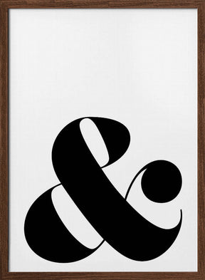 Scandi ampersand Poster