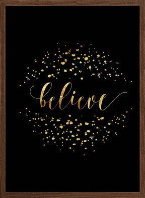 Believe in modern calligraphy Poster