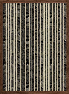 Beige Striped Pattern Poster