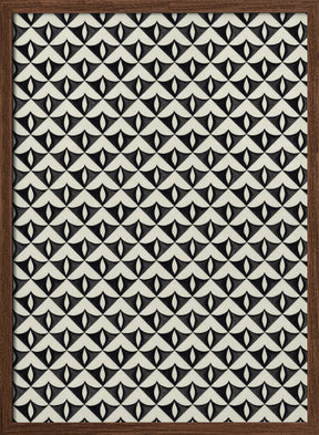 Black Triangle Pattern Poster