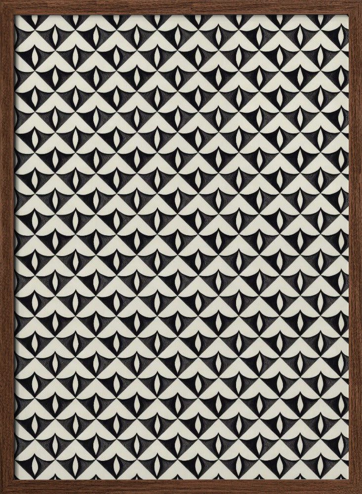 Black Triangle Pattern Poster