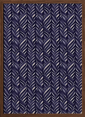 Indigo Blue Pattern Poster