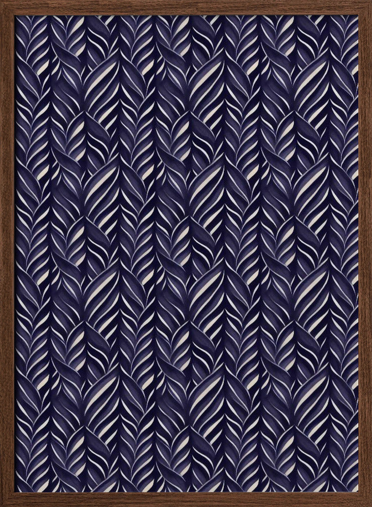 Indigo Blue Pattern Poster