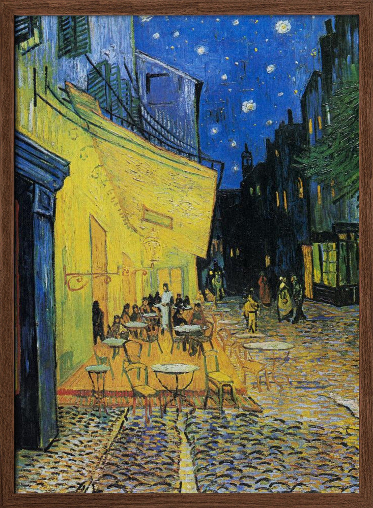 Café Terrace At Night Poster