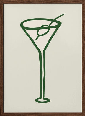 Cocktail Green Poster