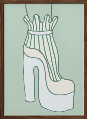 Shoe Green Poster