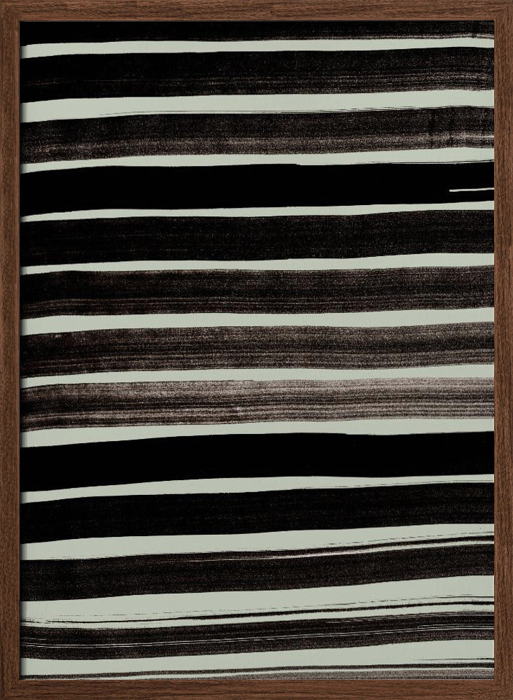 Lines in Green Poster