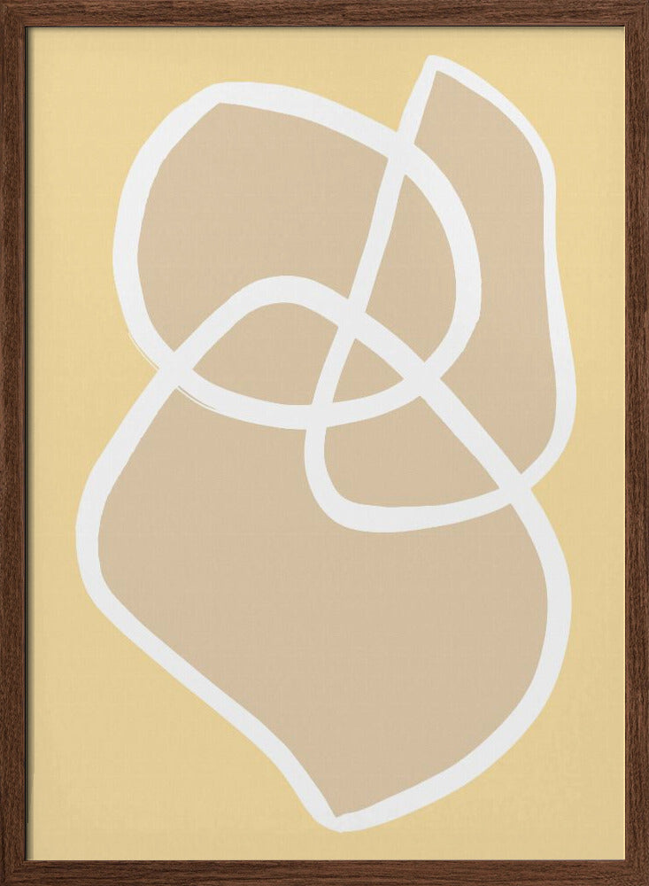 Shape 13 Yellow Poster