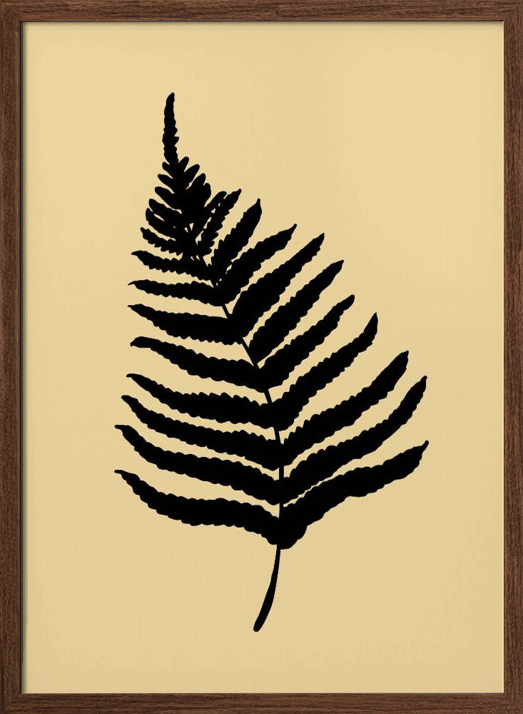 Fern 02 Yellow Poster