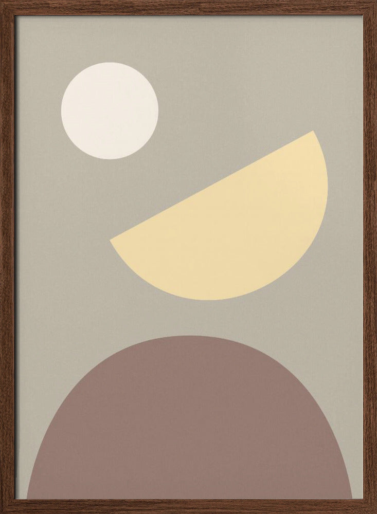 Arches Yellow and Gray Poster