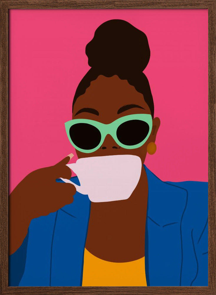 Women Drinking Coffee Poster