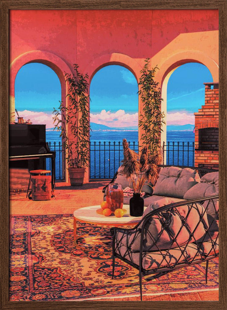 Piano Terrace Poster