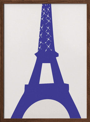 Eiffel Bleu Poster