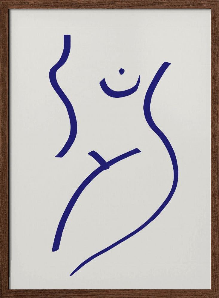 Nude Blue Poster