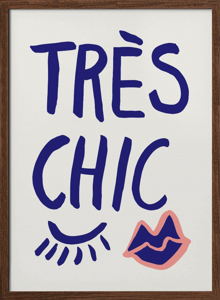 Tres Chic Blue Poster