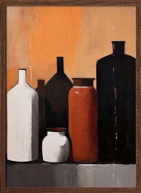 Still Life With Big Bottles Poster