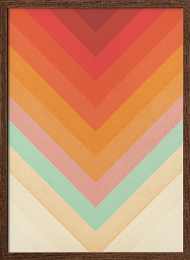 Rainbow Chevrons Poster