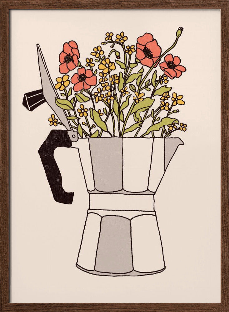 Moka Flowers Poster