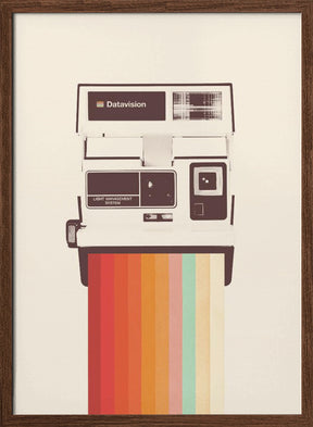 Instant Camera Rainbow Poster