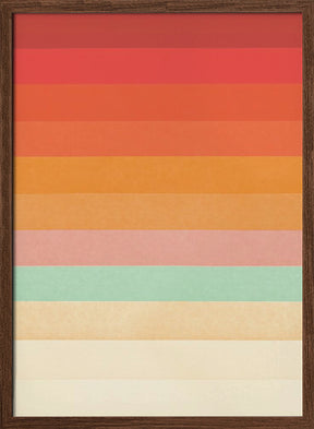 Rainbow Chevrons Poster