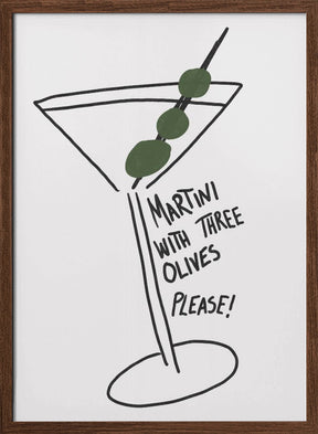 Martini Three Olives Poster