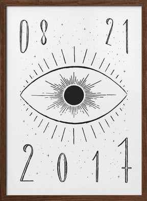 Total Eclipse White Poster