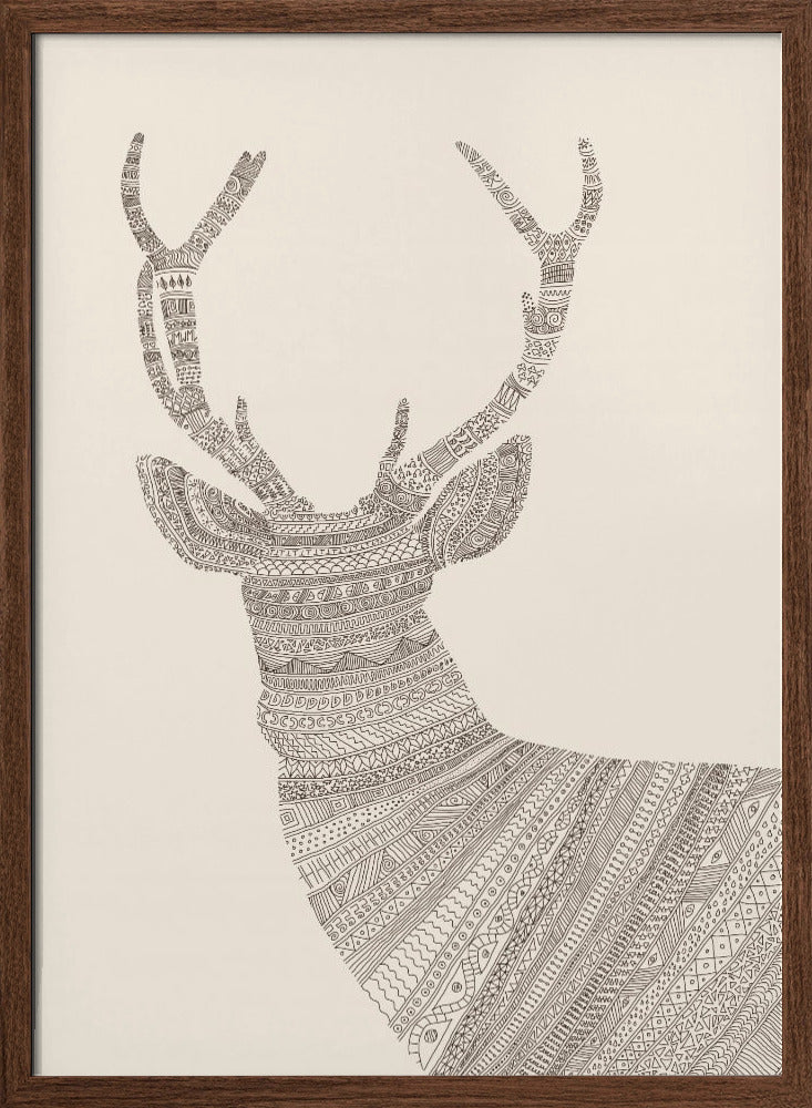 Stag Beige Poster