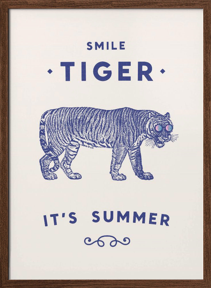 Smile Tiger Poster