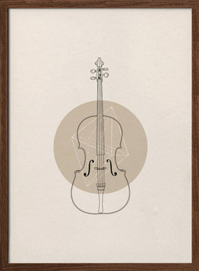 Cello Geo Poster