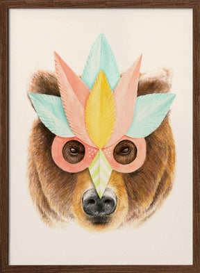 Bear Paper Mask Poster