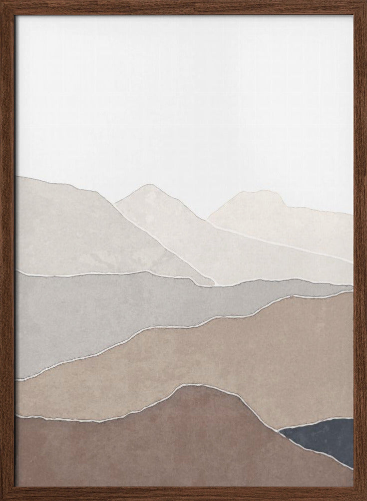 Mountain and lake Poster