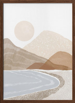 Beach Sunset Art Poster