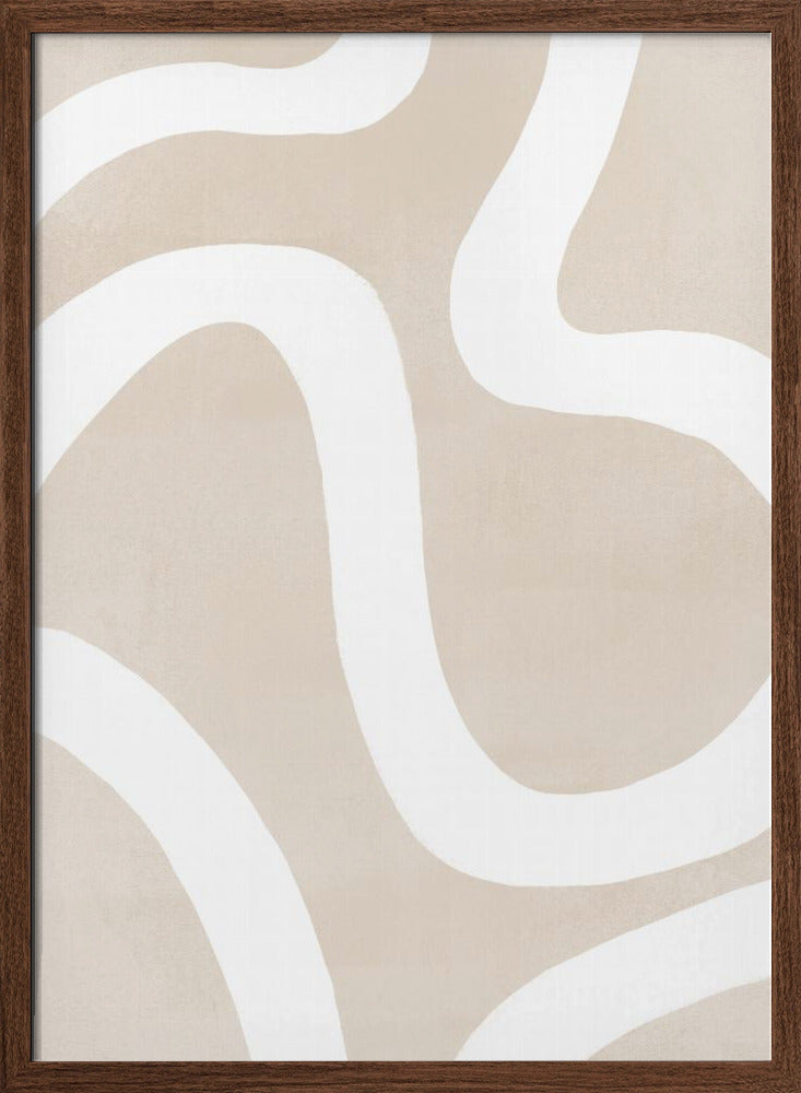 Squiggly Abstract Art Poster