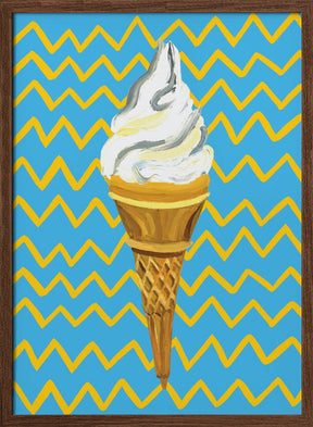 Ice Cream Blue Poster