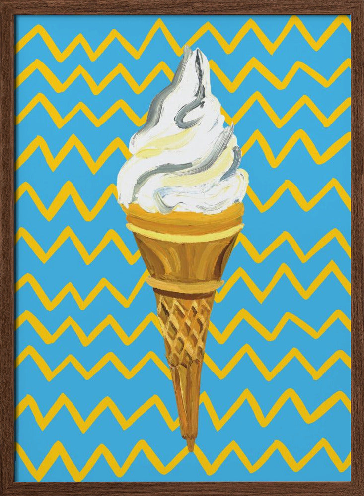 Ice Cream Blue Poster