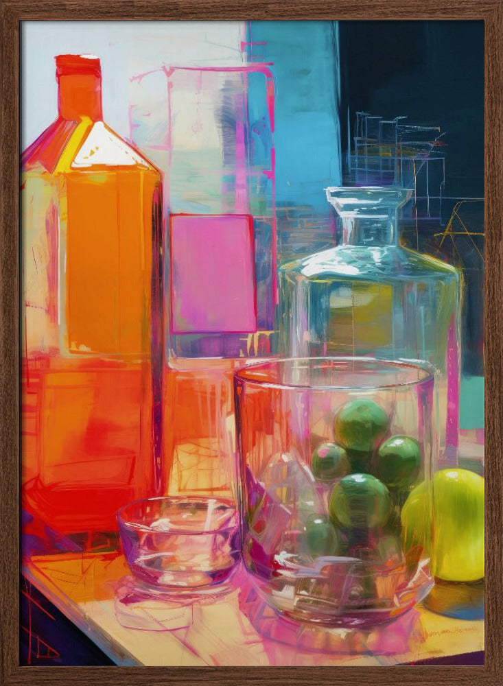 Neon Still Life No 2 Poster