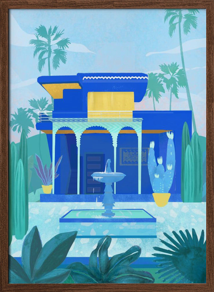 Moroccan Garden Poster