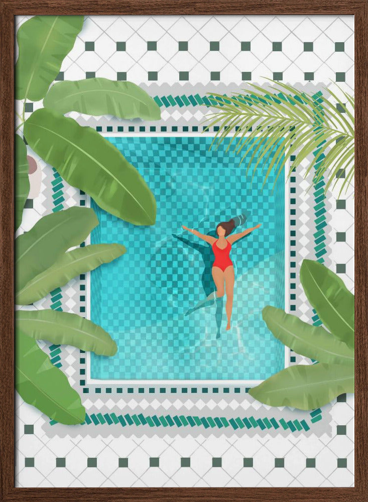 Riad Pool Poster