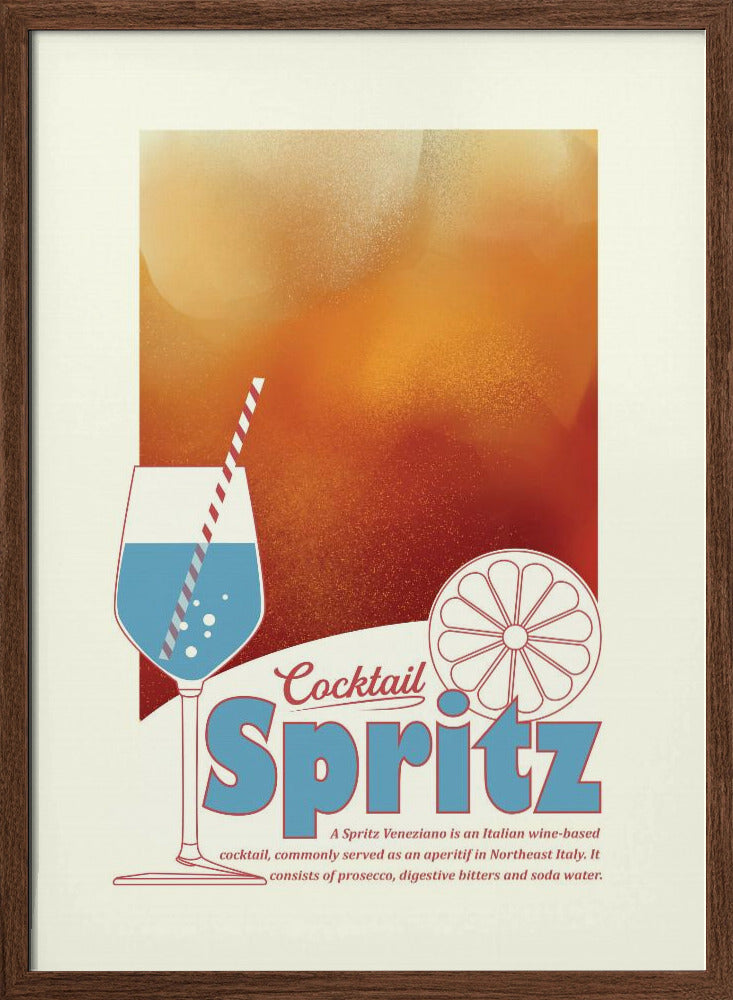 Aperol Spritz print Poster